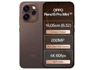 Oppo Reno 15 Pro Mini 5G Smartphone, 12GB RAM, 256GB Storage, Elegant Design - Cocoa Brown