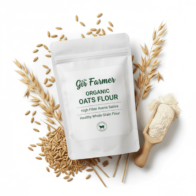 Organic Oats Flour | High Fiber Avena Sativa Healthy Whole Grain Flour