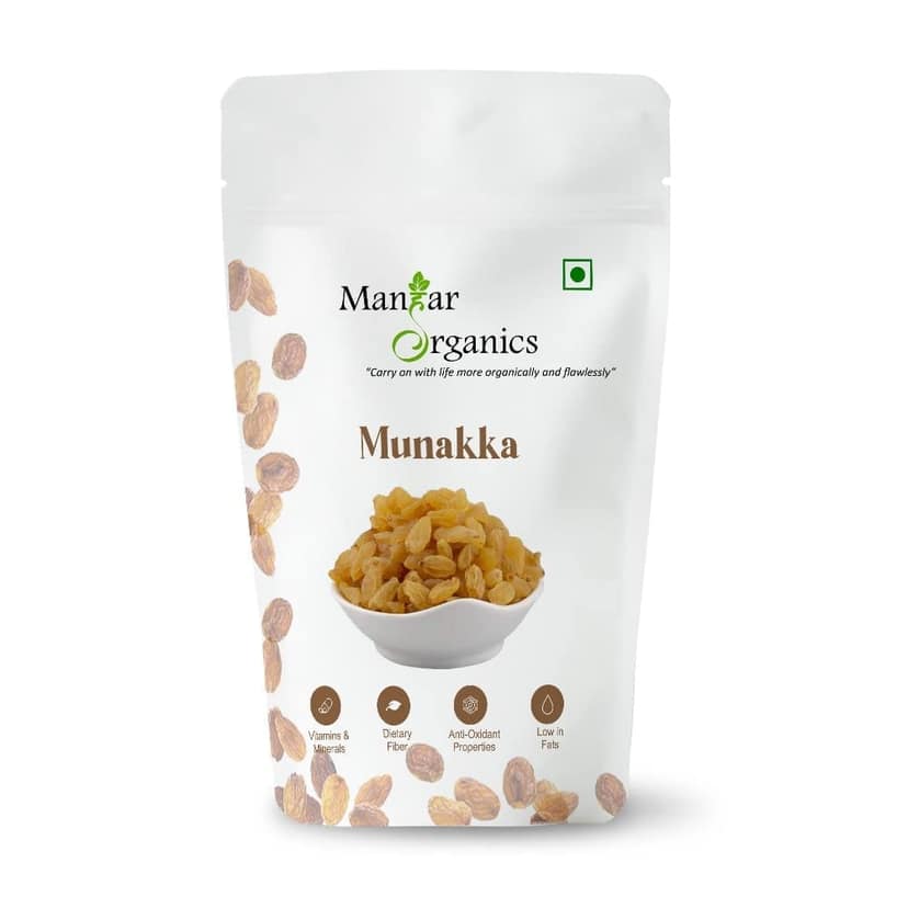 ManHar Organics Brown Raisins (Kishmish) 250gm | Naturally Sweet & Juicy | Rich in Iron, Fiber & Antioxidants | Healthy Snack for Digestion & Energy