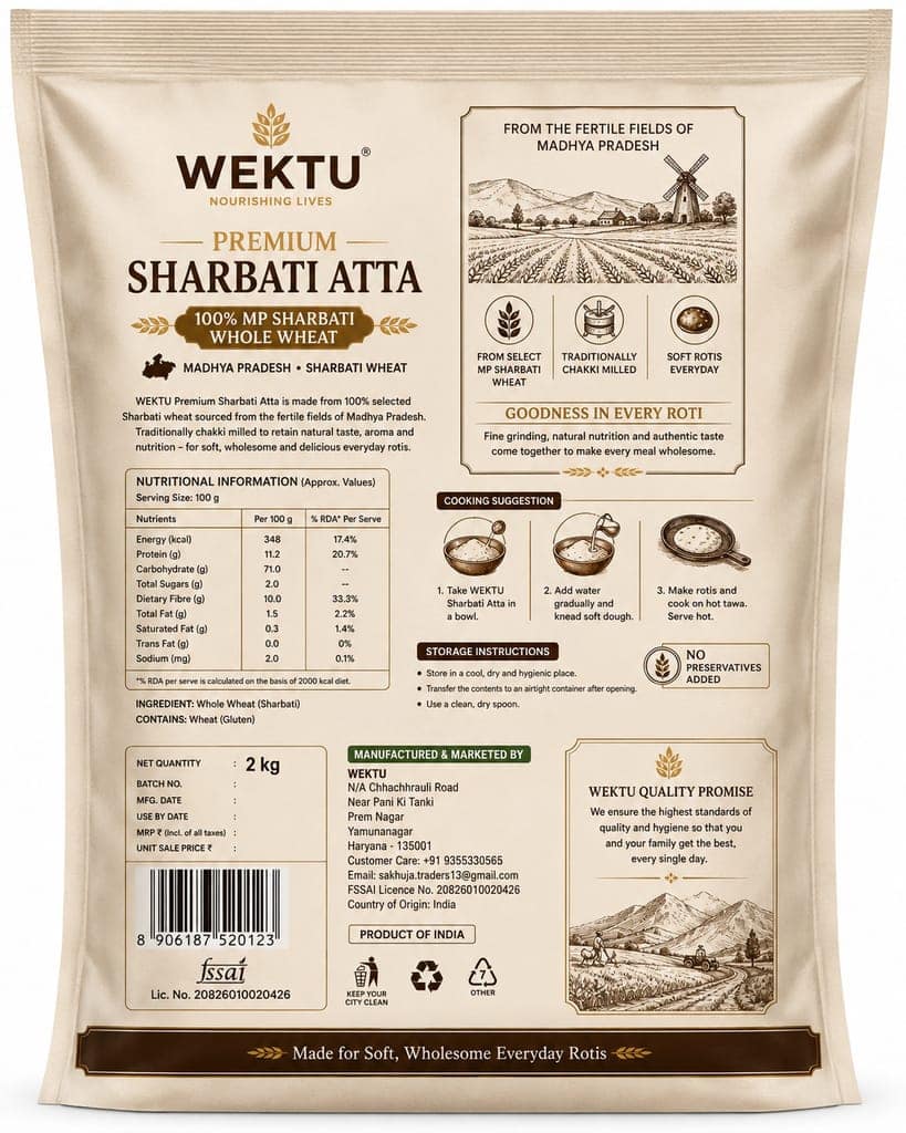 Premium Sharbati Whole Wheat Atta view 2