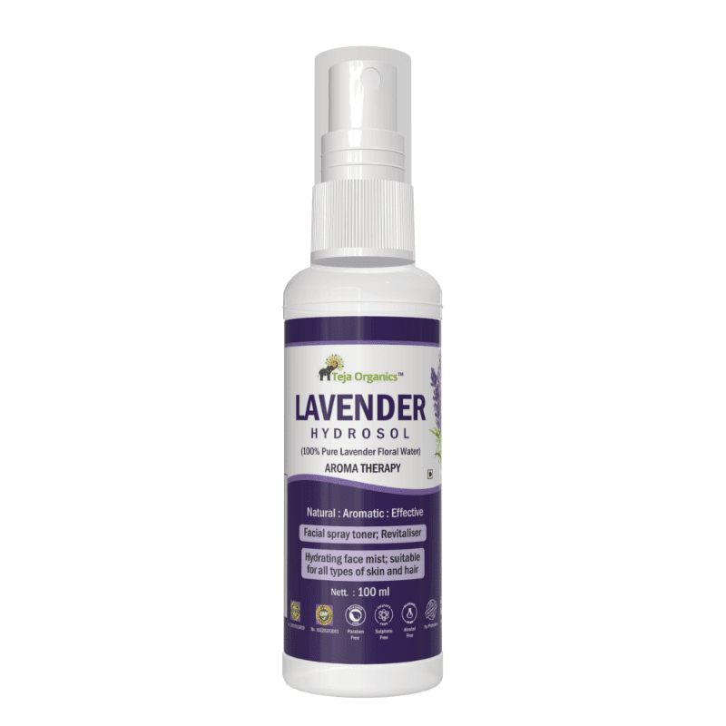 Lavender Hydrosol 100ml | 100% Pure Lavender Floral Water | Facial & Hair Spray | Toner | Revitaliser | Eco-friendly