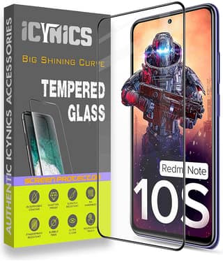Icynics Tempered Glass Compatible For Redmi Note 10s ( Pack of 1 )