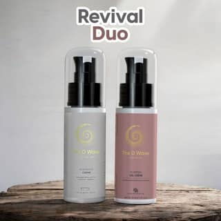 The D Wave Revival Duo | Plumping Gel Crème | Age Freeze Crème | 30ml each | Intense hydration Crème | Prevents glycation | Reducing fine lines and wrinkles | Enhances skin elasticity | Even-toned