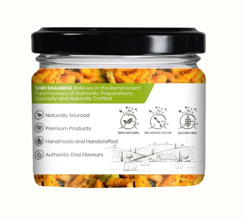 Shri Shambhu | Olive Oil Pickle | Ginger & Chilli Pickle in Olive Oil | Adrak Mirch Ka Achaar | Ginger & Chilli Pickle | 300g view 2