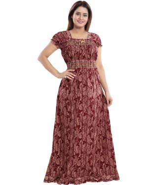 INNER BEATS Cotton Nighty & Night Gowns - Multi Color