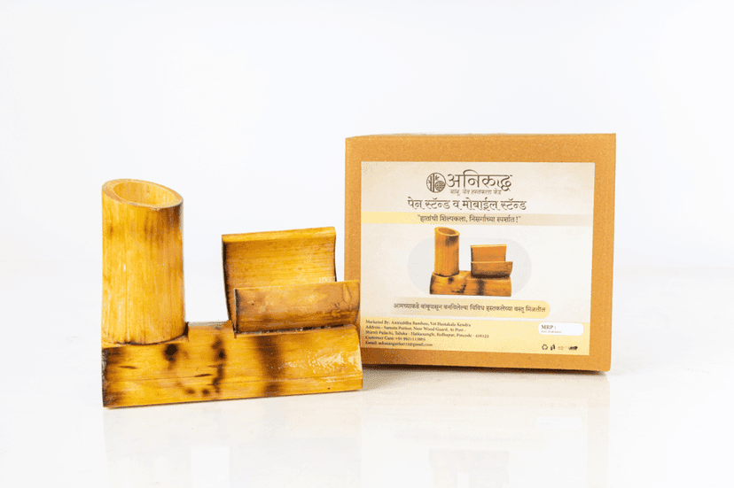 Bamboo Pen & Mobile Stand 1 piece