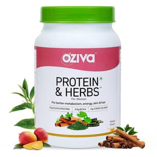 OZiva Protein & Herbs for Women, Mango OZiva Protein & Herbs for Weight Management, Women - Mango - 800g