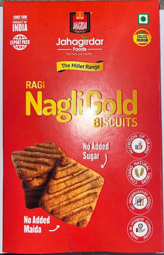 Jahagirdar Nagli Gold Biscuits - No Maida Added, 250gm" Pack of 4 view 2