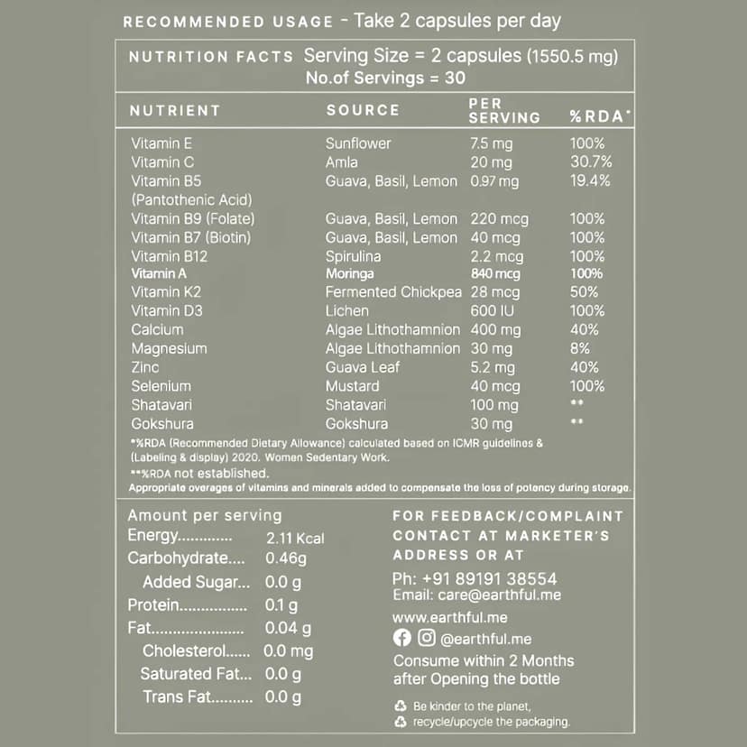 Earthful Multivitamin Women 40+ view 2