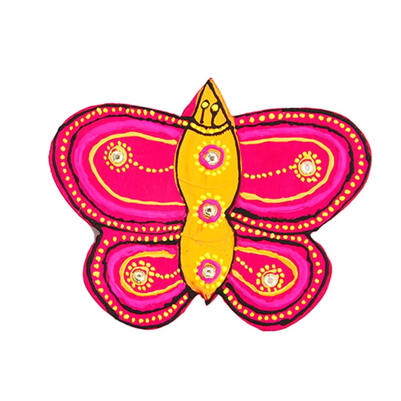 DECOREER Butterfly Wooden Fridge Magnet Set view 2