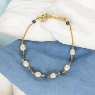 Sri Jagdamba Pearls The Mystic Shimmer Pearl Bracelet For Women Girls