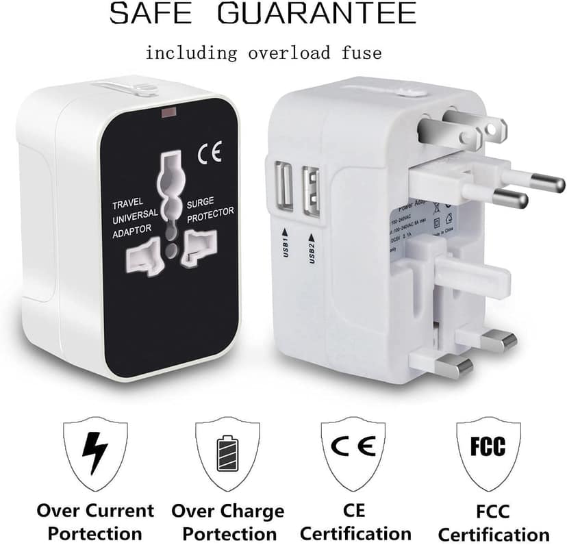FIZIX Universal Socket Plug with Type C FIZIX Universal Socket Plug with Type C - White view 2