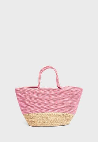 Pink & Cream Tote Bag