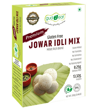 Gud2eat Jowar Idli Mix | Gluten free | easy to digest | tasty and delicious | 200g