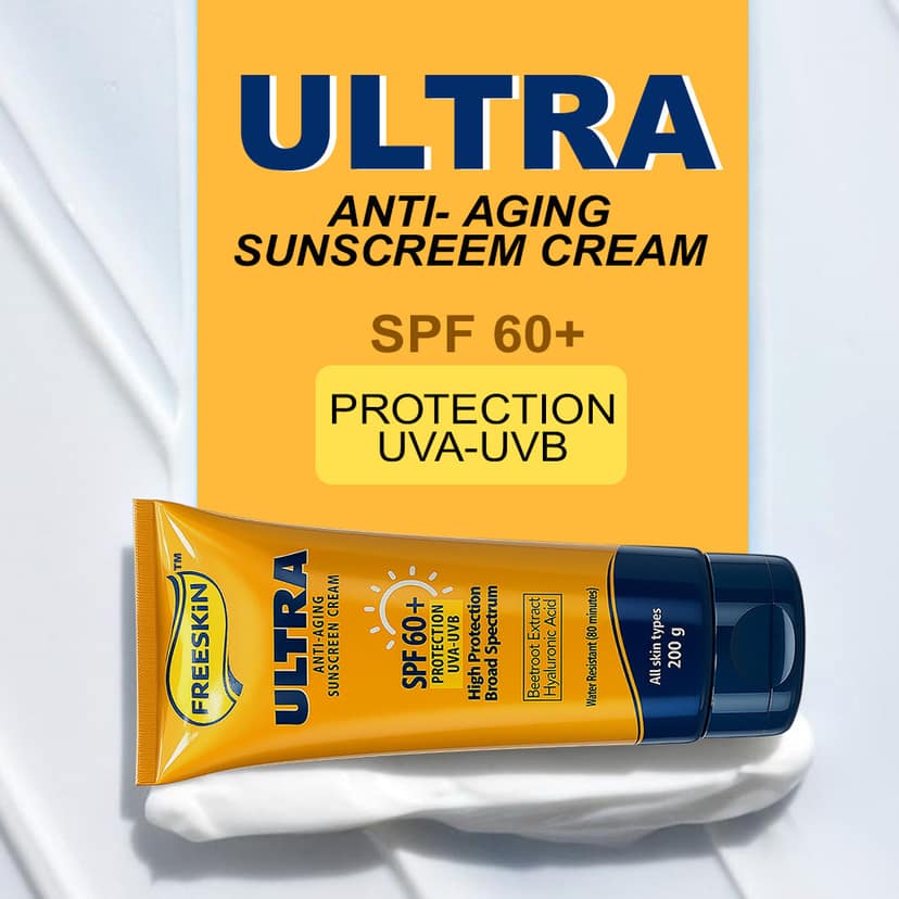 Sunscreen Cream Ultra Anti-Aging SPF 60+ 200g | Broad Spectrum UVA/UVB Protection view 2