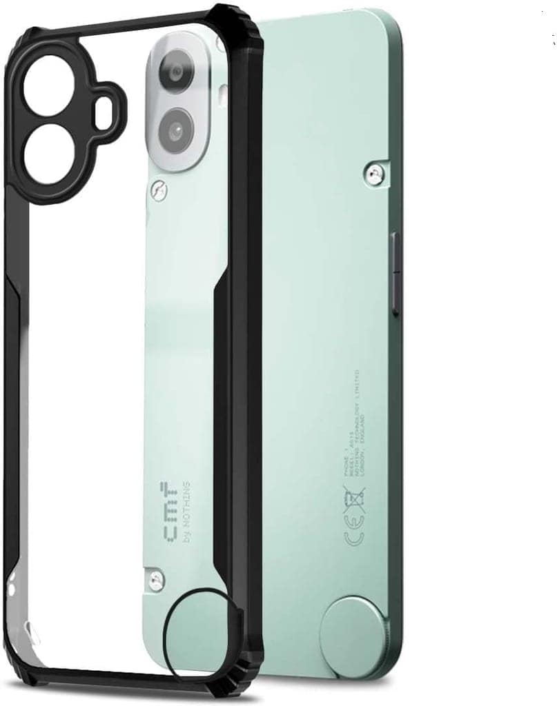 PLUGTECH Slim Shockproof Case | Matte Black Soft | Drop Protection | Precise Cutouts | Premium Mobile Cover for Nothing CMF Phone 1