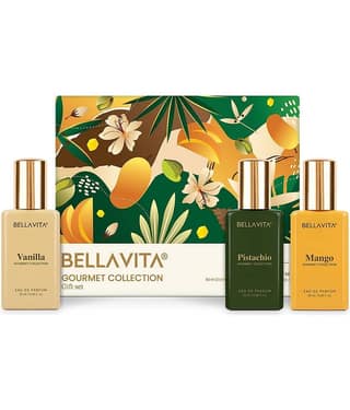 BELLAVITA Gourmet Collection Gift Set 3x20ml Gift for Man and Woman Long Lasting Perfume for Man & Woman Vanilla Mango and White Musk Fruity Fragrance