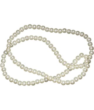 White Pearl Mala For Boys & Girls, Mythological Costume Accessories Pack of 6