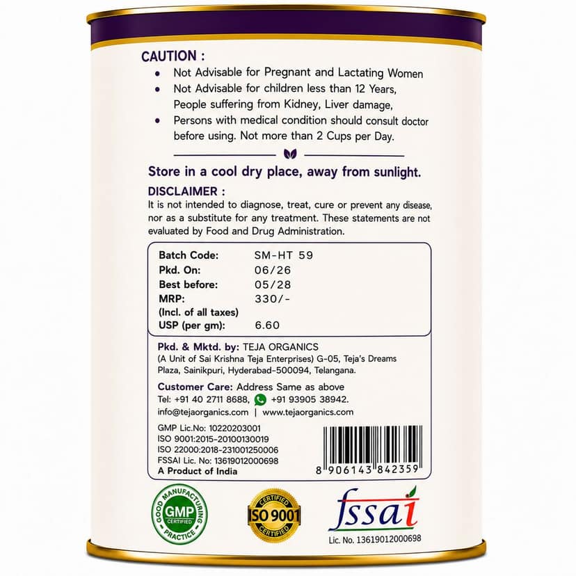 Spearmint Tea 50 gm | Women Health Tea, Excellent Remedy for SM PCOS/PCODS | Helps to stop painful menstrual cramps boost energy | Helps cure ovarian dysfunction | Regulates menstrual cycle. view 2