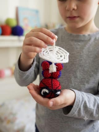CROSHIA HUT Crochet Spider Web Hair Stick