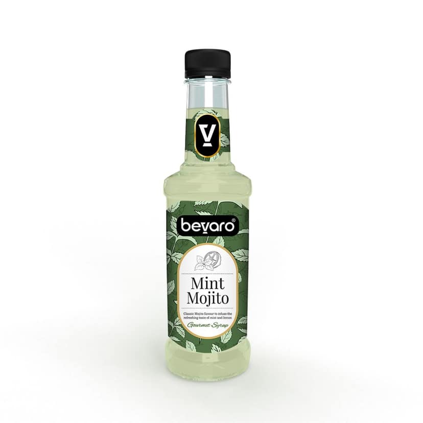 BEVARO Mint Mojito Syrup, Refreshing Gourmet Syrup for Mocktails & Mixers Mint Mojito (750 ml, Pack of 1) view 2
