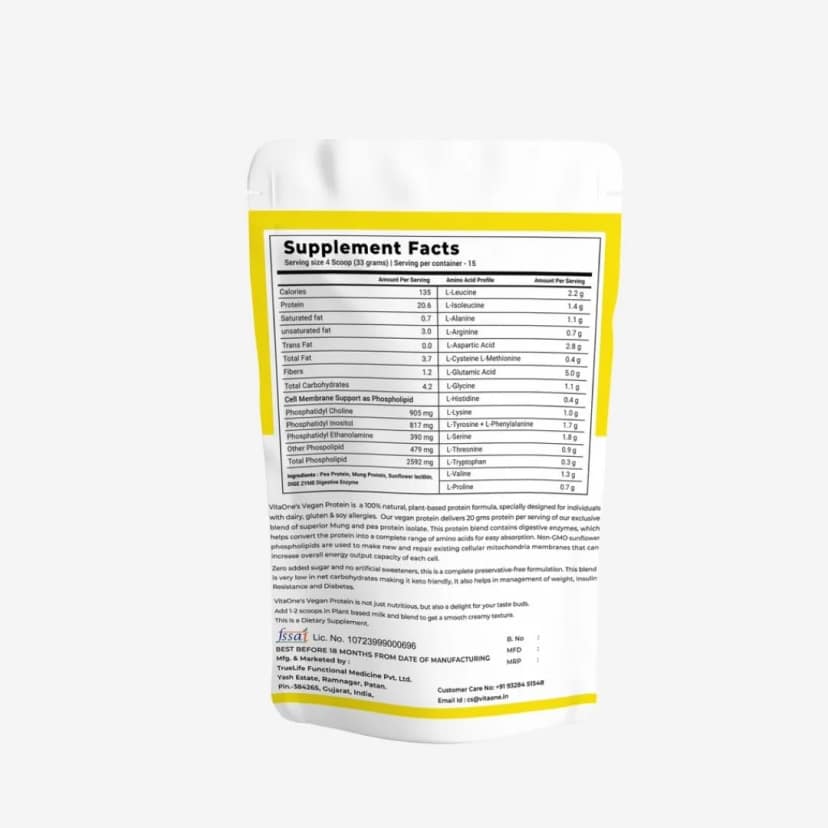 VitaOne Plant Protein Powder for Strength and Recovery Unflavoured view 2