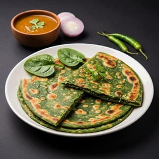 Palak Paratha 1Pc