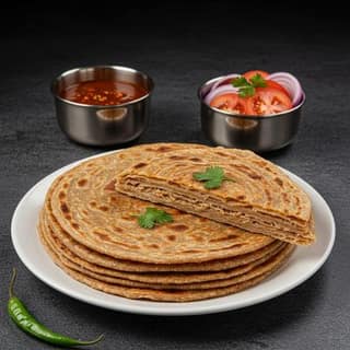 Wheat Lachha Paratha (Layer Paratha)