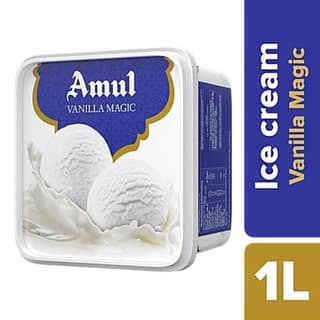 Amul Ice Cream - Vanilla Magic, 1 L Tub - 1000 mL - One tub