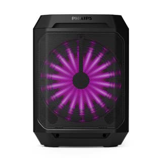 PHILIPS TAX2208 Bluetooth Party Speaker with Free Wired Mic, 8 Speaker System, 30W Max Sound Output, Up to 7H Playtime, Dynamic Bass Boost, Party Light Modes, True Wireless Pairing, Portable (Black) PHILIPS TAX2208 Bluetooth Party Speaker with Free Wired