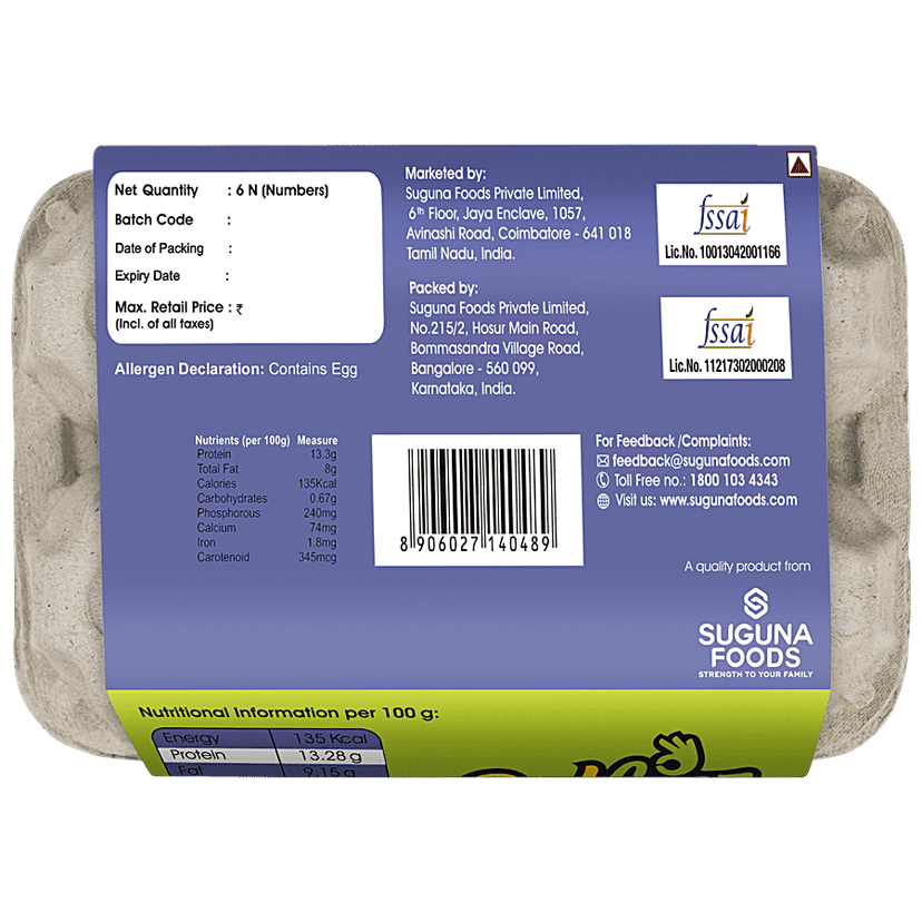 Delfrez Eggs Speciality Eggs, For Nourishment, Healthy & Tasty, 6 Pcs Pouch view 2