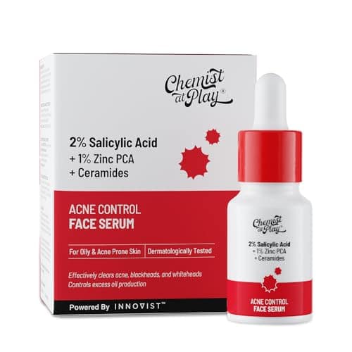 Chemist At Play 2% Salicylic Acid Face Serum for Acne | Serum for Acne and Dark Spots | Improves Skin Texture | Controls Excess Oil | Lightweight, Non-Comedogenic | For Men & Women | 10 ml Chemist At Play 2% Salicylic Acid Face Serum for Acne | Serum for view 2