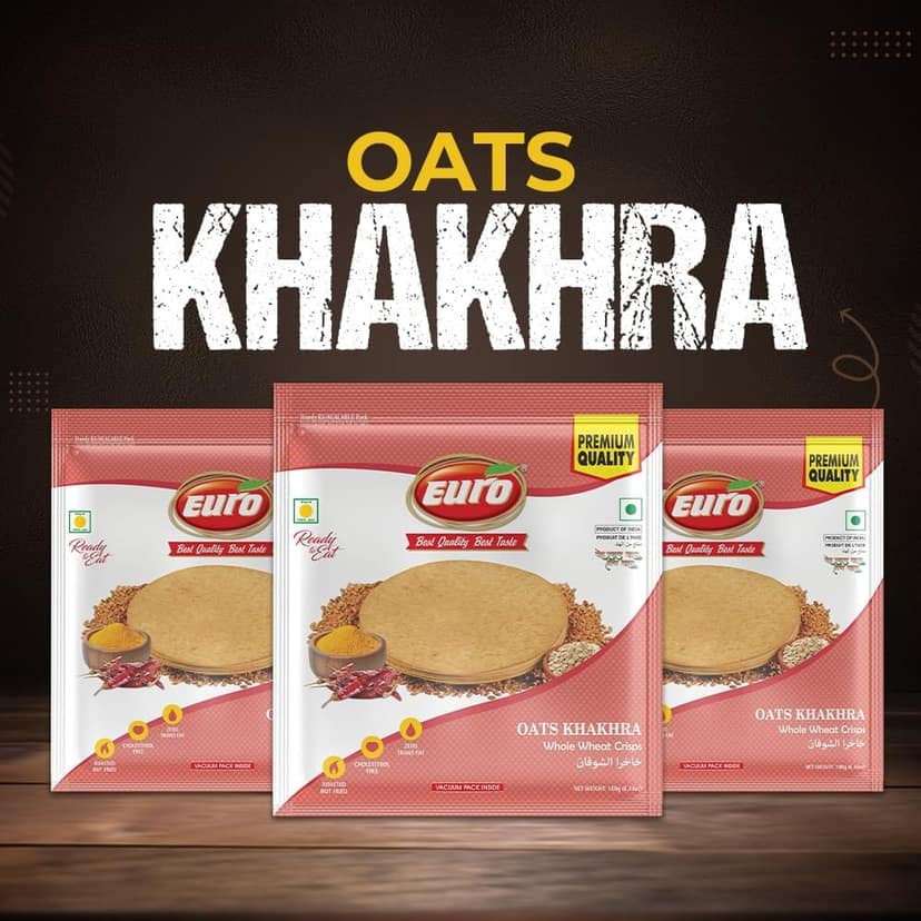 Euro Oats Khakhra 180Gm Pack of 4 view 2