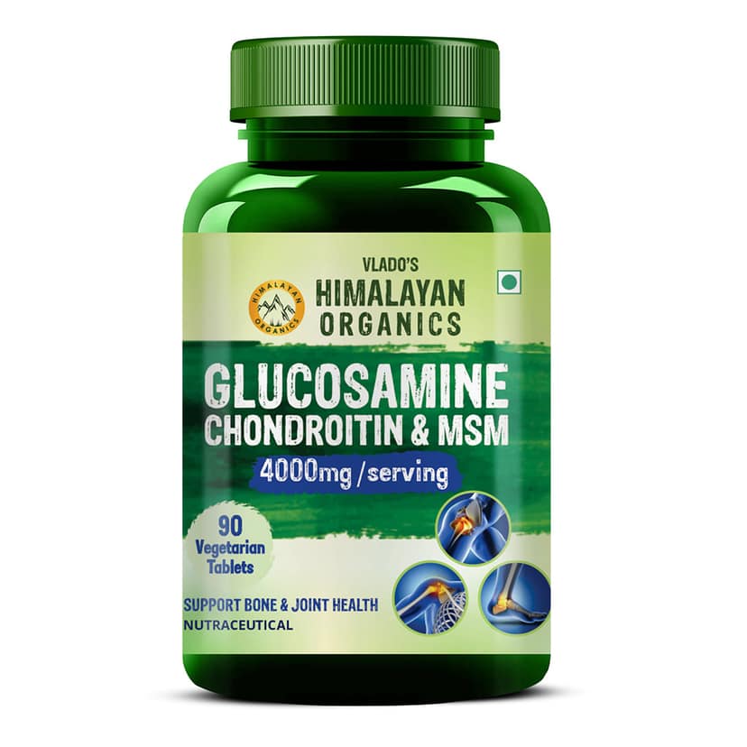 Vlado's Himalayan Organics Glucosamine Chondroitin MSM with Boswellia | For Bone, Joint & Cartilage Support | 90 Tablets view 2