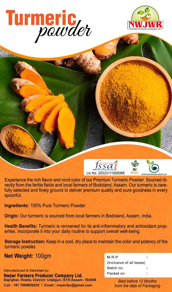 Turmeric Powder - 100gm - Per Pack view 2