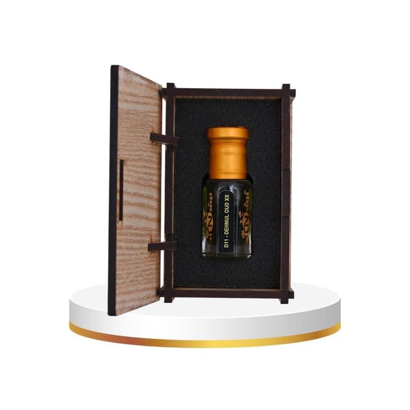 alnaqi fragrances Denhul Oud XX Attar | Alcohol-Free Roll-On Oud Perfume Oil | Long-Lasting Unisex Fragrance