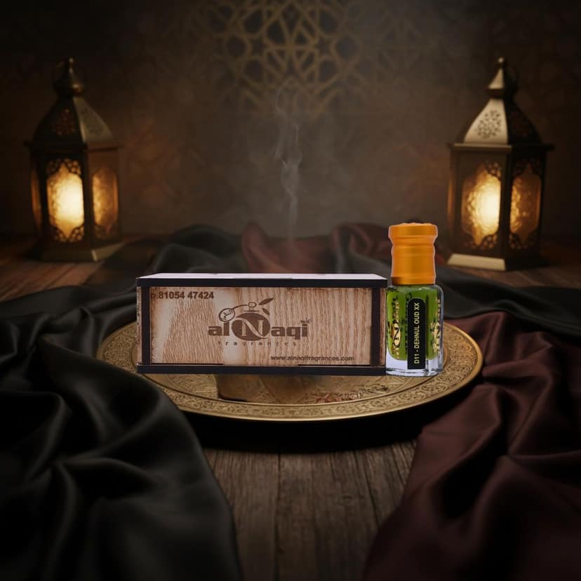alnaqi fragrances Denhul Oud XX Attar | Alcohol-Free Roll-On Oud Perfume Oil | Long-Lasting Unisex Fragrance view 2