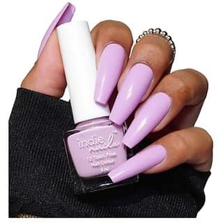 Nail Polish 12-Free Formula Quick Dry Long-Lasting Chip Resistant High Glossy Shine Vegan Made in India Nail Paint For Women 5ml (I Purple You - Lilac 5ml)