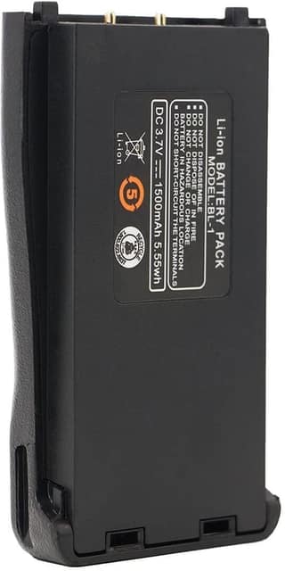 NOVEL BL-1 3.7V 1500mAh Lithium-Ion Rechargeable Battery Pack | Compatible with Baofeng Walkie Talkies, Portable Communication Devices and Equipment