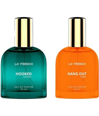 LA FRENCH - Hooked & Hang Out Eau De Parfum (EDP) For Unisex 60ml ( Pack of 2 )