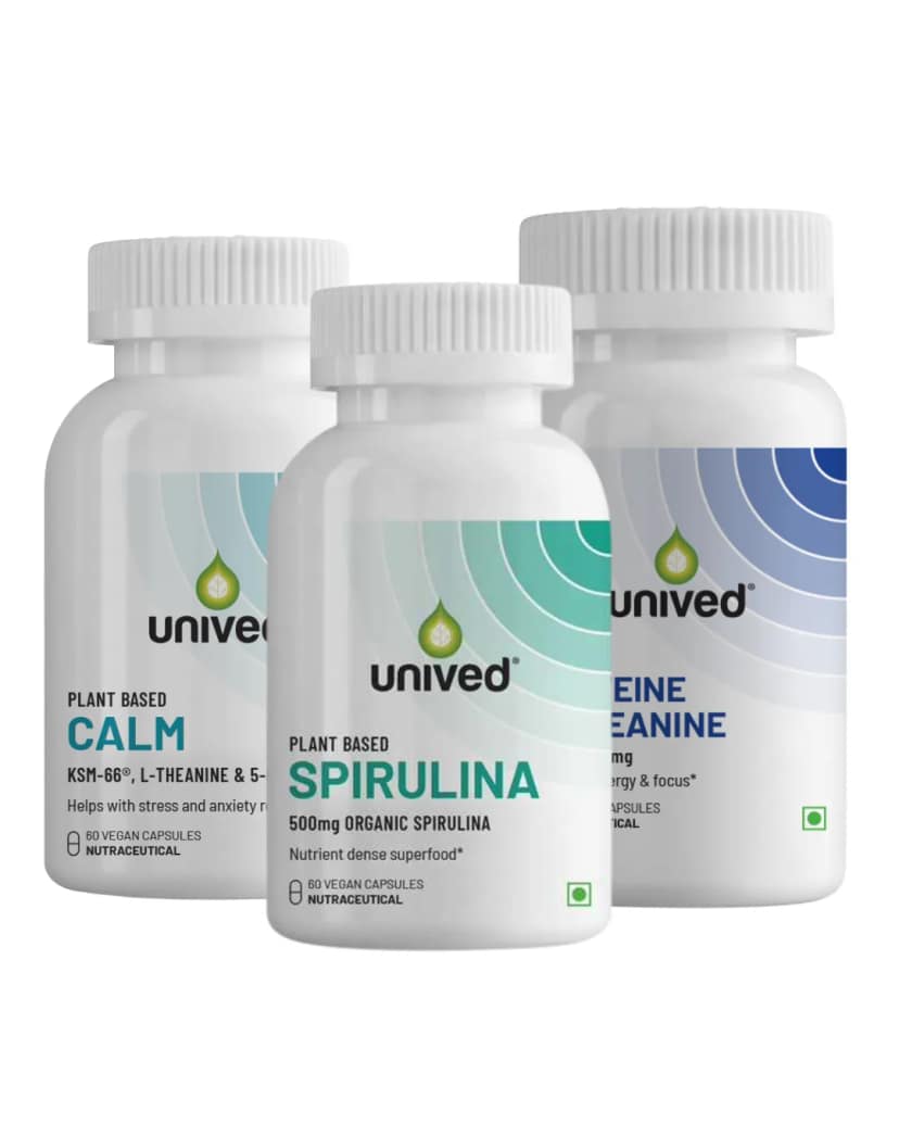 Unived Student Focus, Stress Relief & Energy Combo Pack