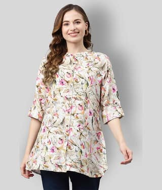 Divena Women's Rayon Tunic ( Multicolor )