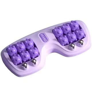 Portable Dual Foot Massage Roller with 12 Wheels | Feet Massager for Plantar Fasciitis, Stress Relief & Improved Circulation | Foot Pain Relief Roller for Home & Office