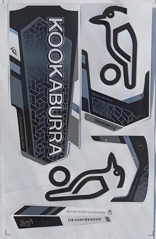 VR3 INTERNATIONAL | 3D Shadow 1.2 Edition | English Willow | Embossed Cricket Bat Sticker | Black