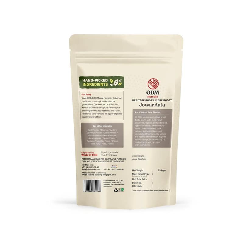 ODM Masala Jowar Atta (Sorghum Flour) - Gluten-Free Millet Flour view 2