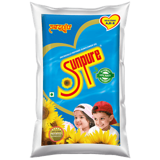 Sunpure Refined Sunflower Oil, 1 L Pouch