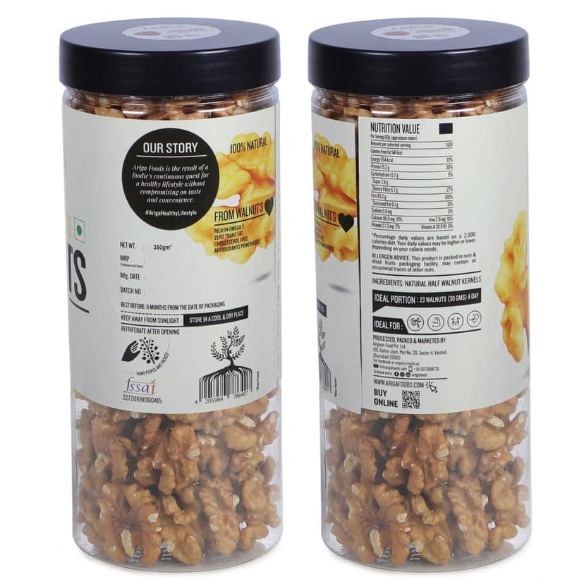Ariga Foods Premium Halved Walnuts Healthy & Nutritious Walnuts 700gm (2 x 350 g) view 2