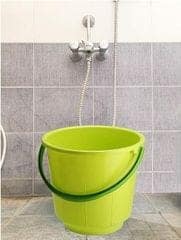 Unbreakable Strong Plastic Bathroom Bucket 13 LTR (Green) view 2