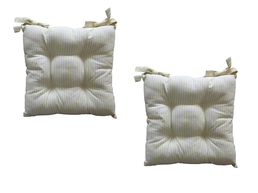 AIRWILL Cotton & Polyfibre ChairCushions/Chairpads Pack of 2 pcs