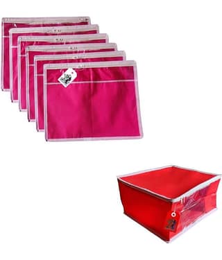 ADWITIYA Multi Saree Covers - 7 Pcs